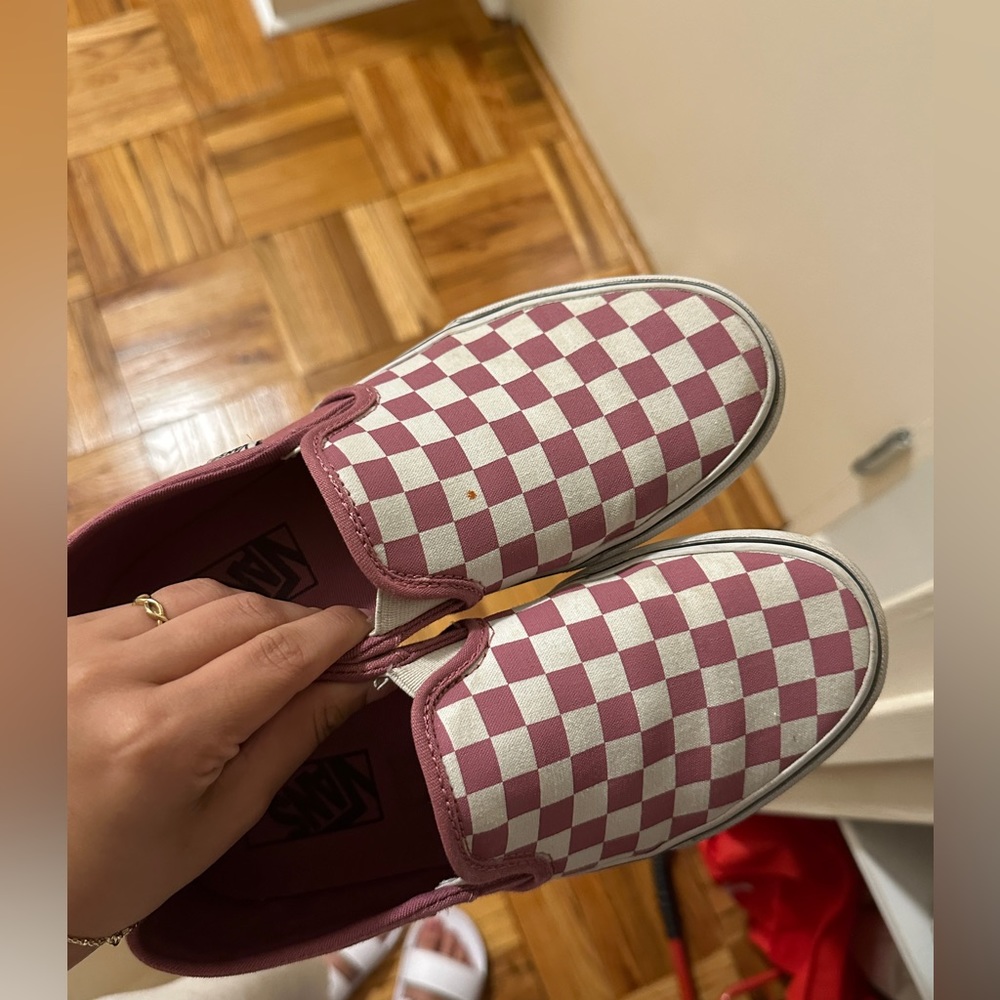 pink checkered vans, size 7 - Picture 5 of 5